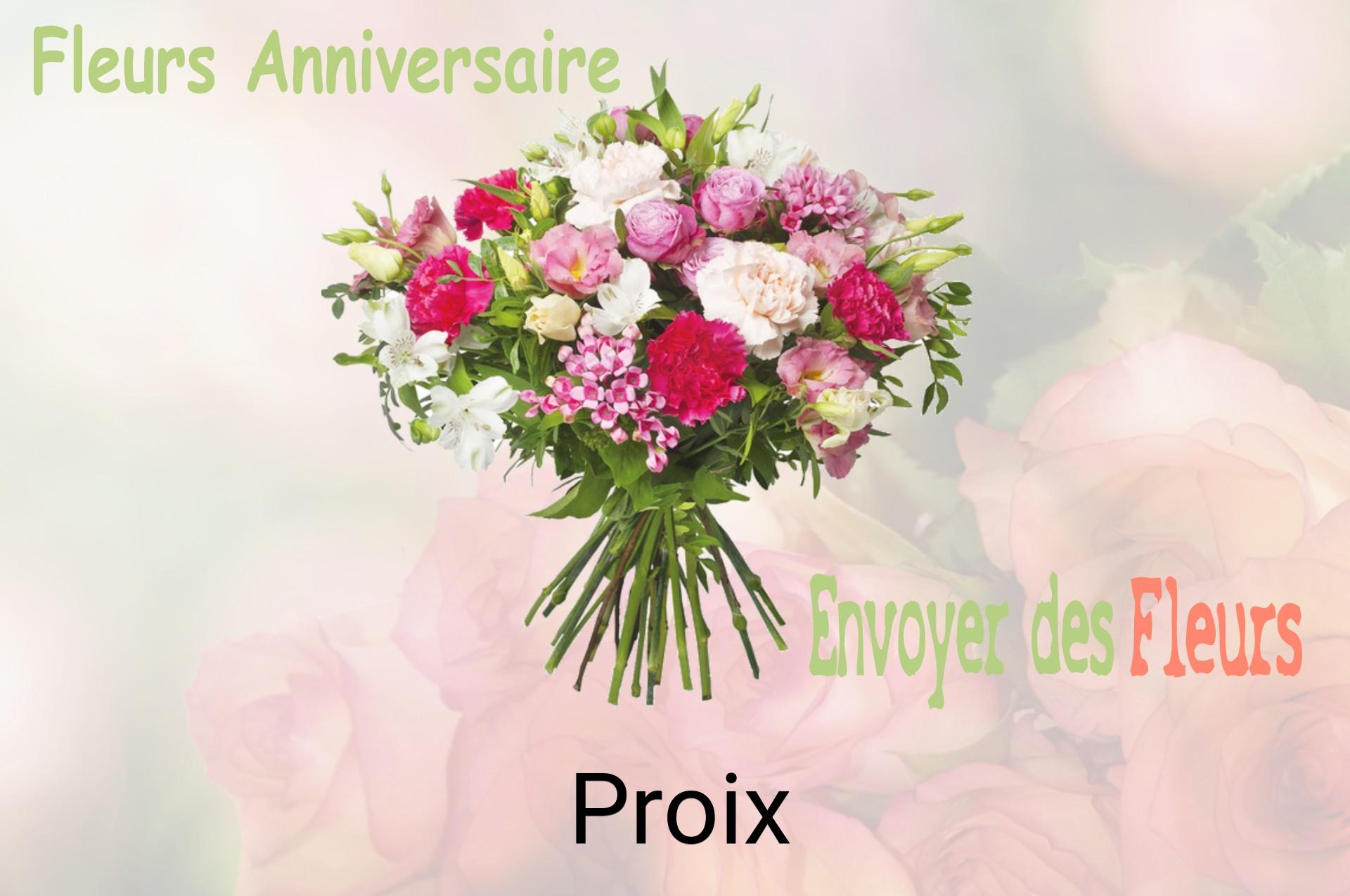 Bouquet de fleurs d’anniversaire livré à Proix